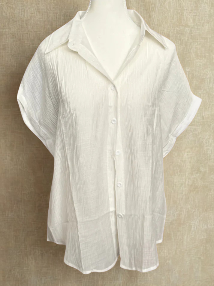 Light Button Up Top