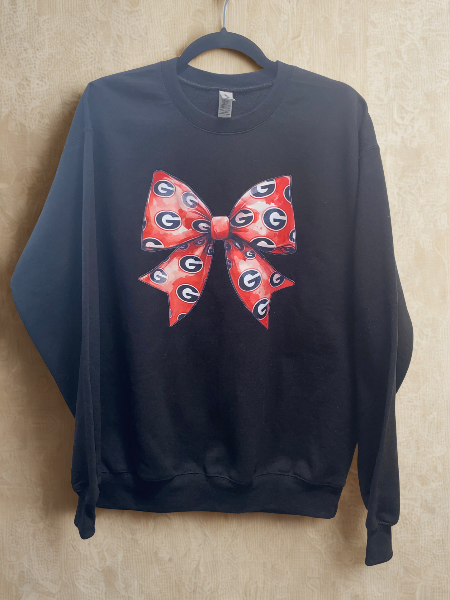 Red Georgia Bow Sweatshirt