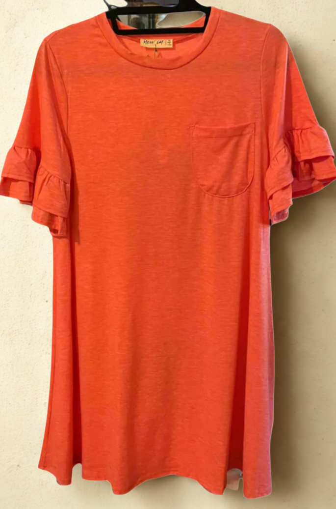 Ruffle Sleeve Long Tee