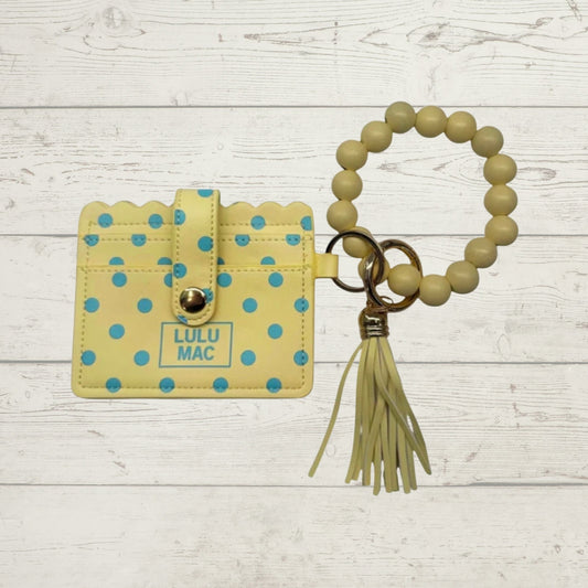 LULU MAC BEADED WRISTLET + ID/CARD HOLDER