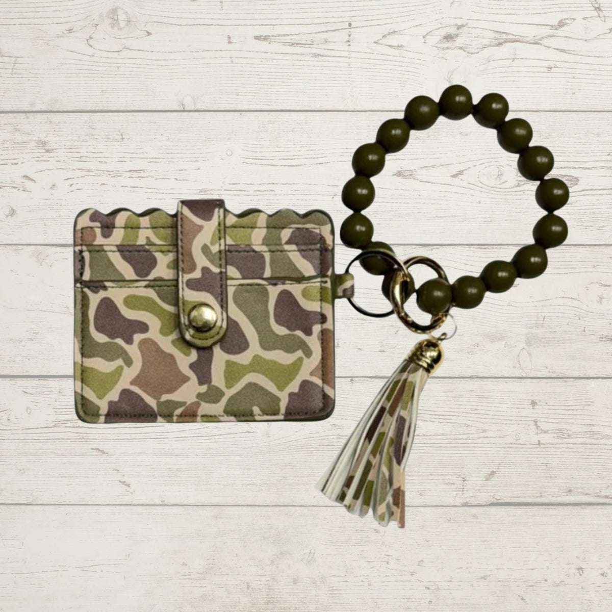 LULU MAC BEADED WRISTLET + ID/CARD HOLDER
