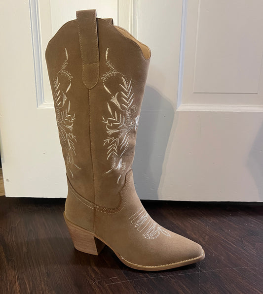 Flora Taupe Brown Boot