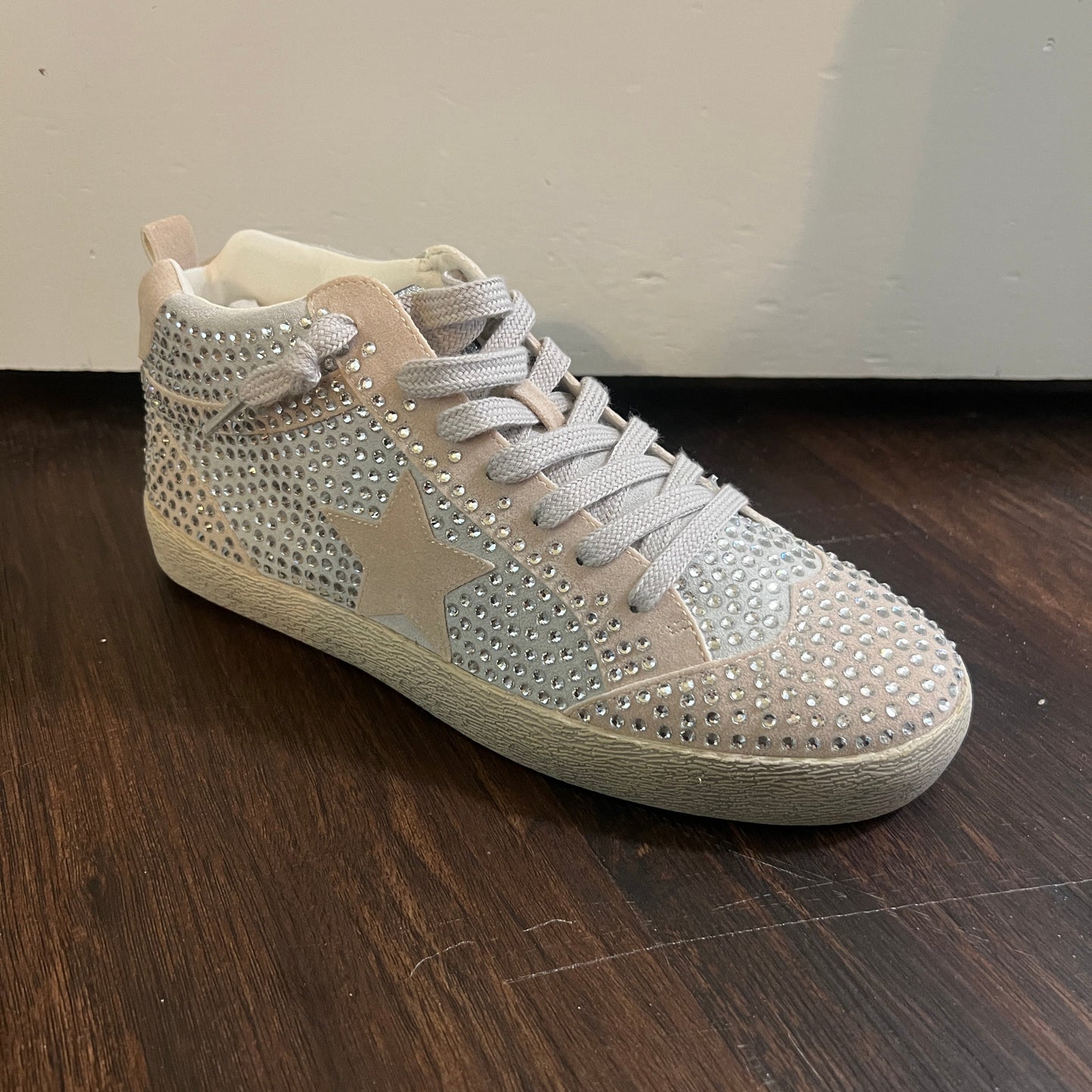 Silver High Top Sneaker