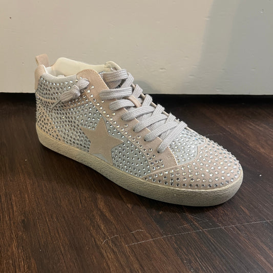 Silver High Top Sneaker