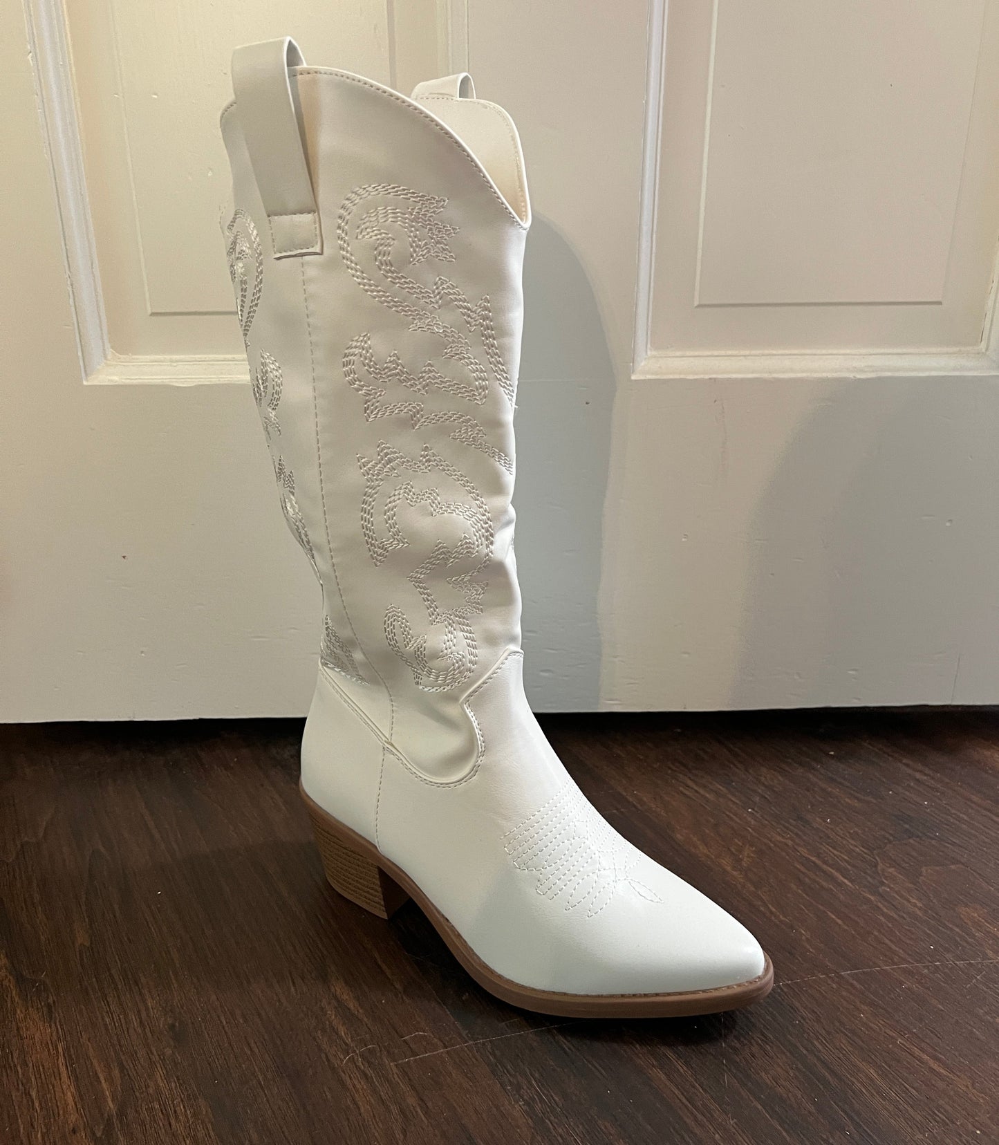 White Knee Boot