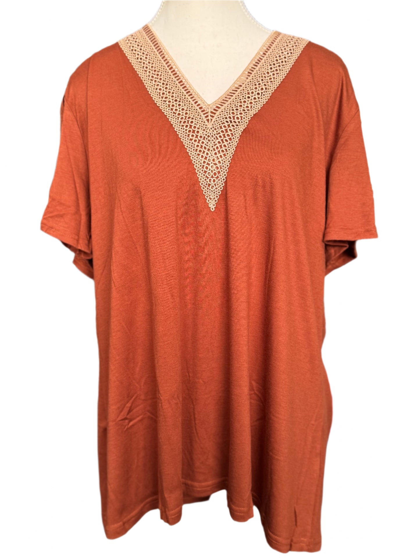 V-Neck Split Sleeve Top