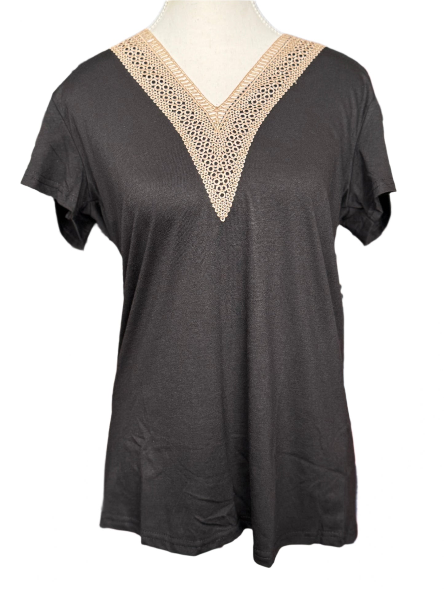 V-Neck Split Sleeve Top
