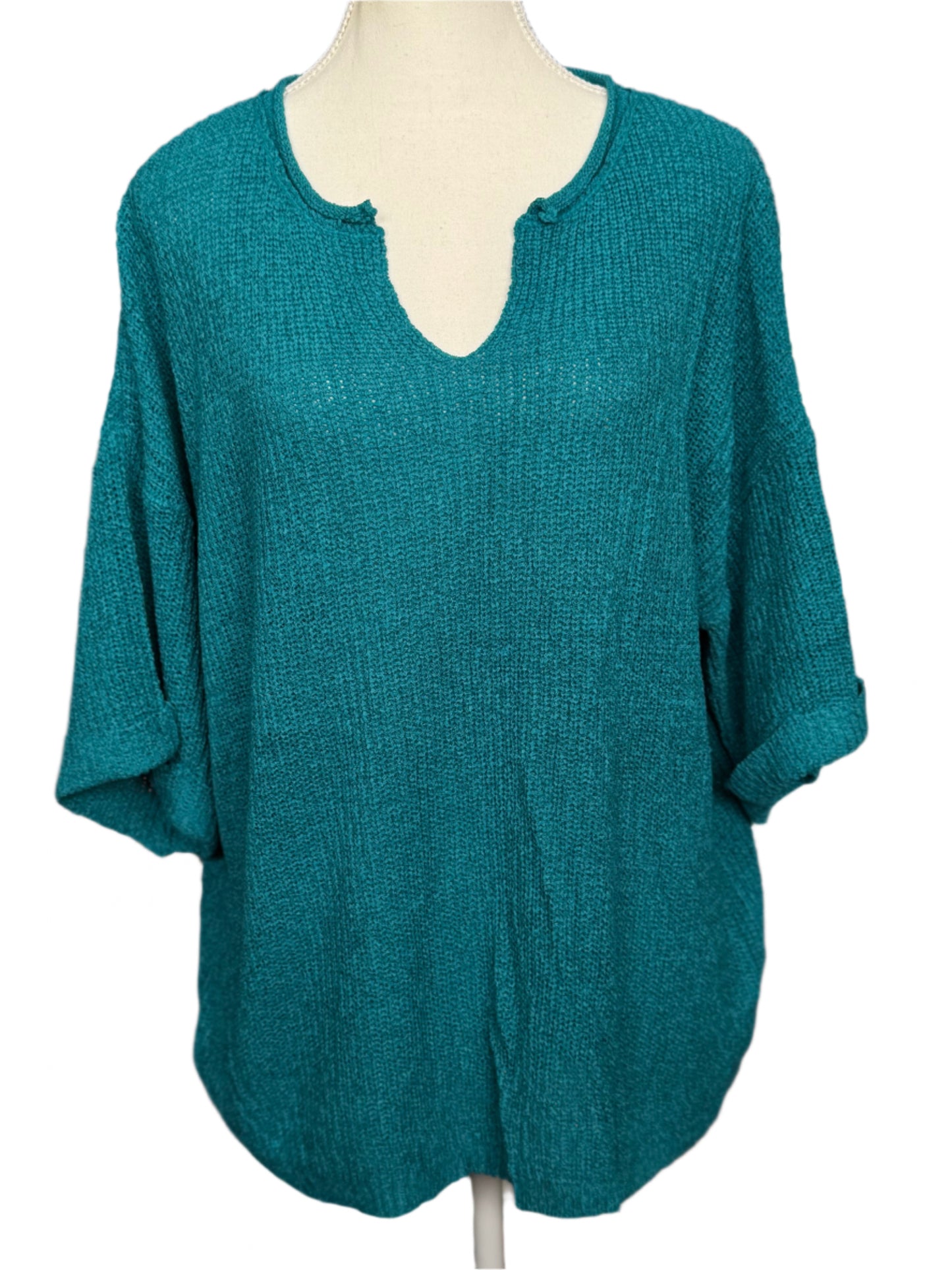 Deep Cut V-Neck Top