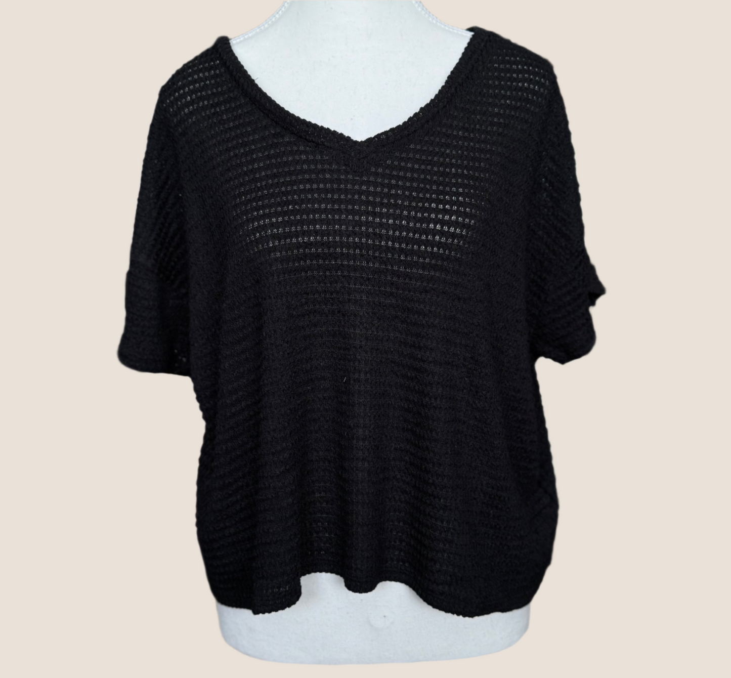 Quarter Sleeve Knit Top