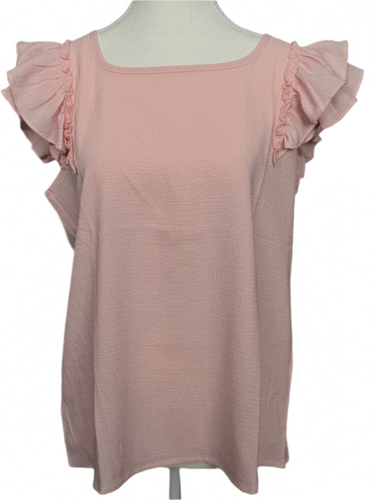 Ruffle Sleeve & Bow Back Top