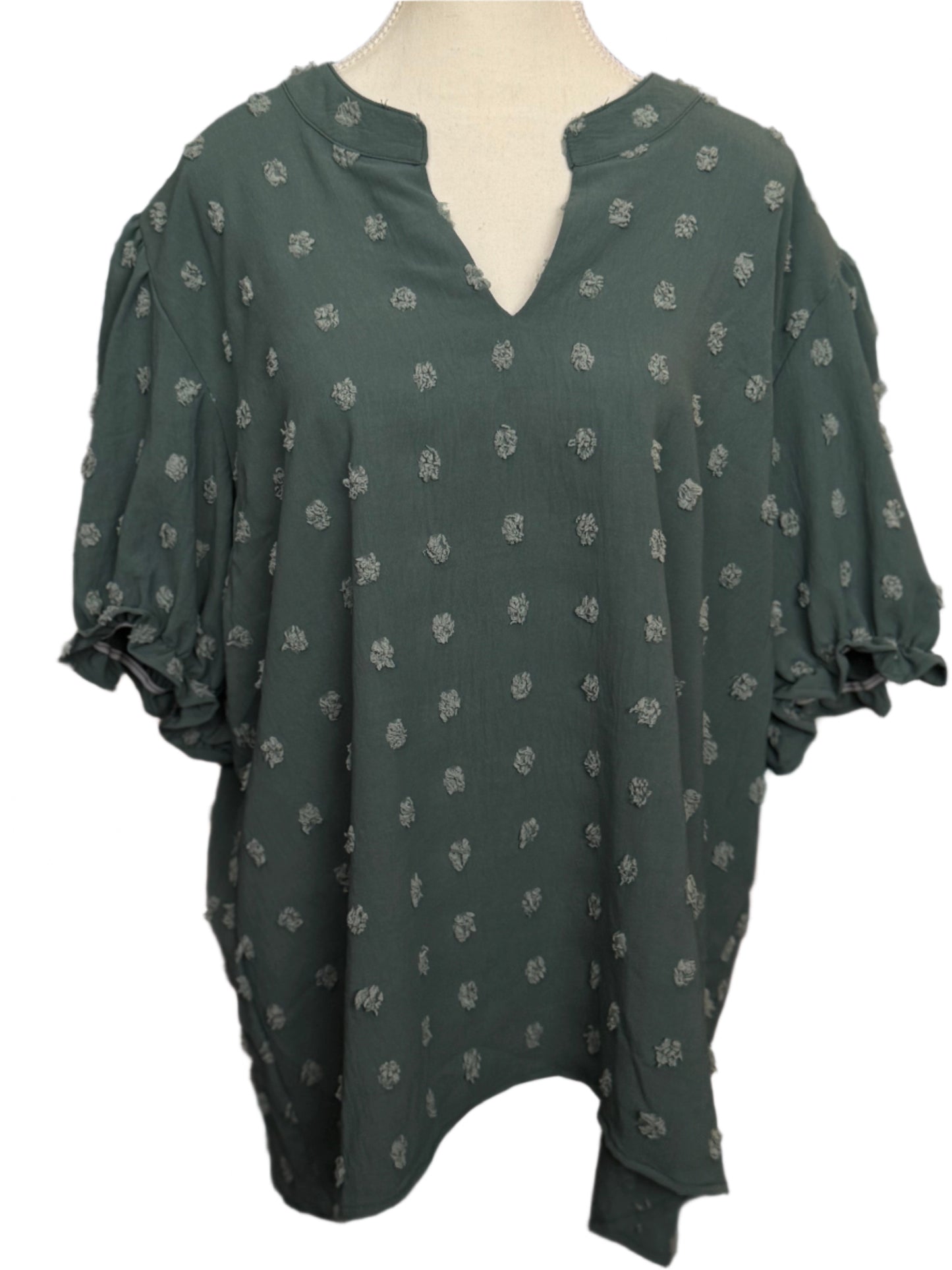 Bubble Half-Sleeve Top