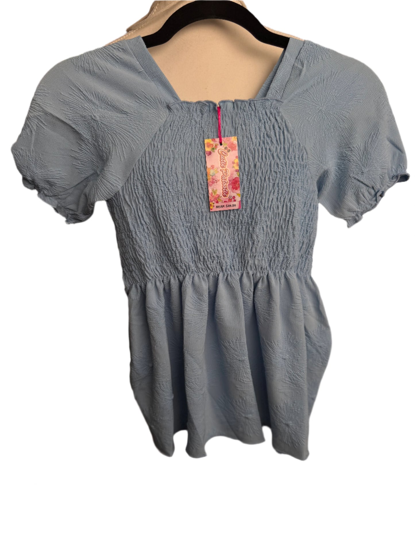 Girl’s Puff Sleeve Top