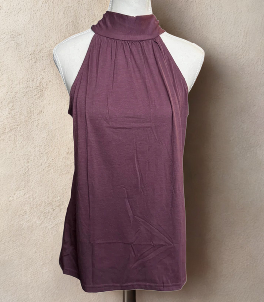 Purple Halter (Tie Up) Top