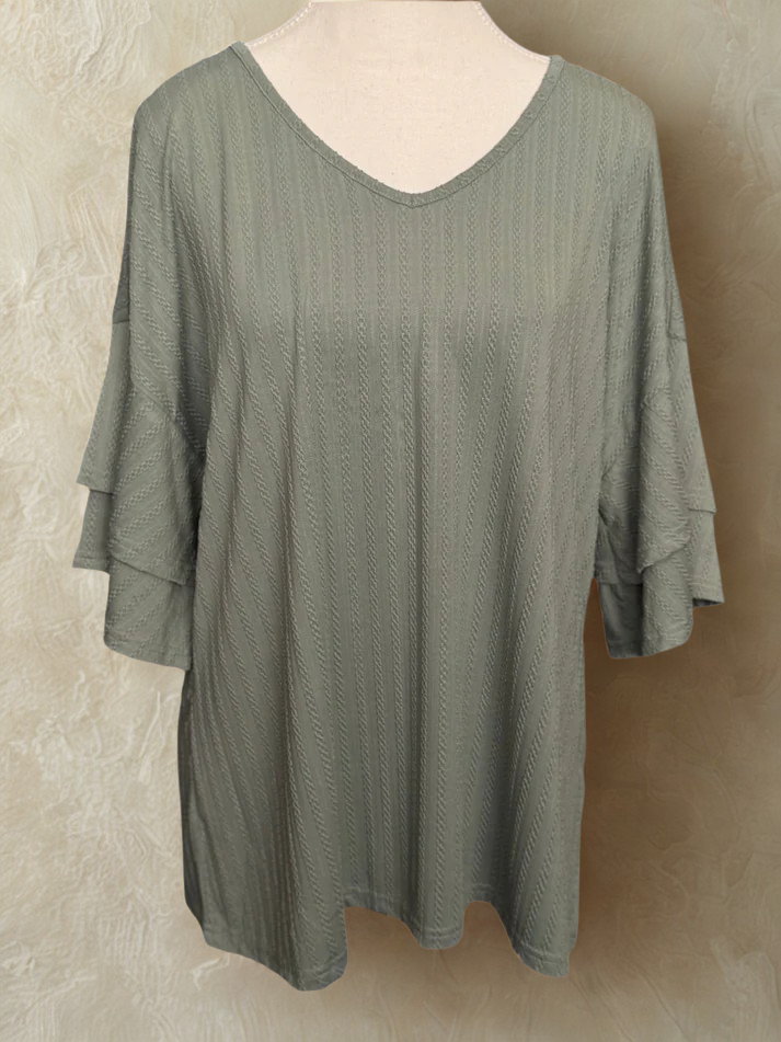 Ruffle Sleeve Top
