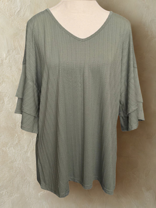 Ruffle Sleeve Top