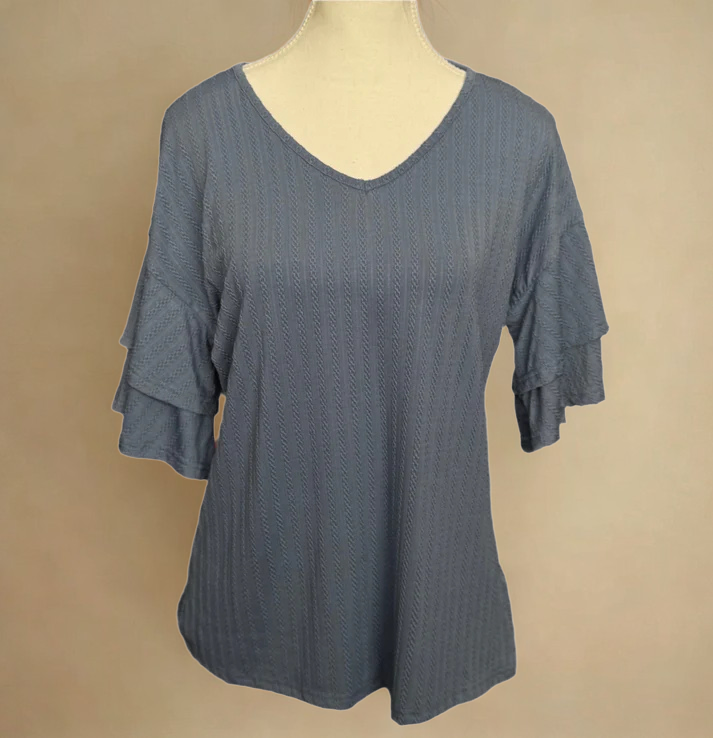 Ruffle Sleeve Top