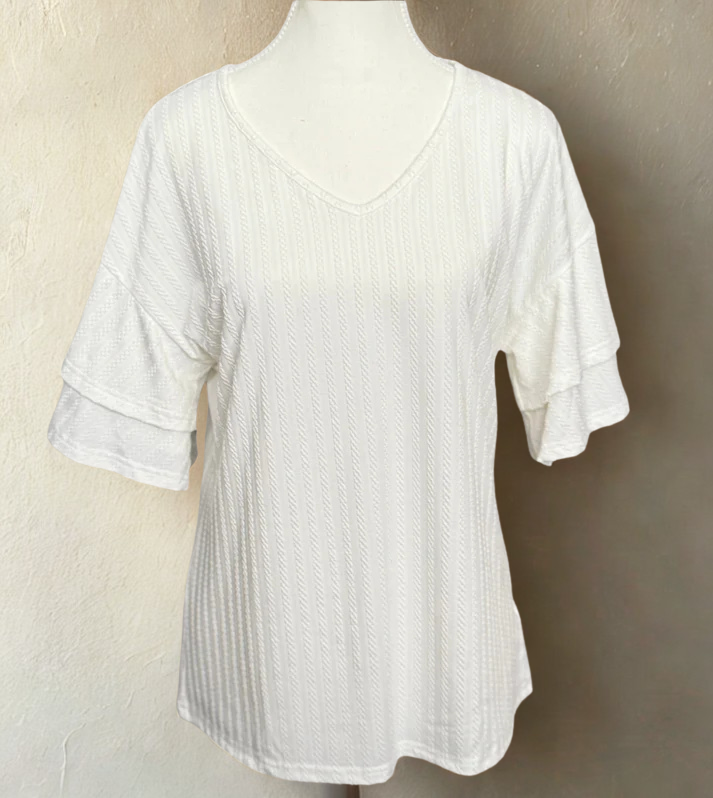 Ruffle Sleeve Top