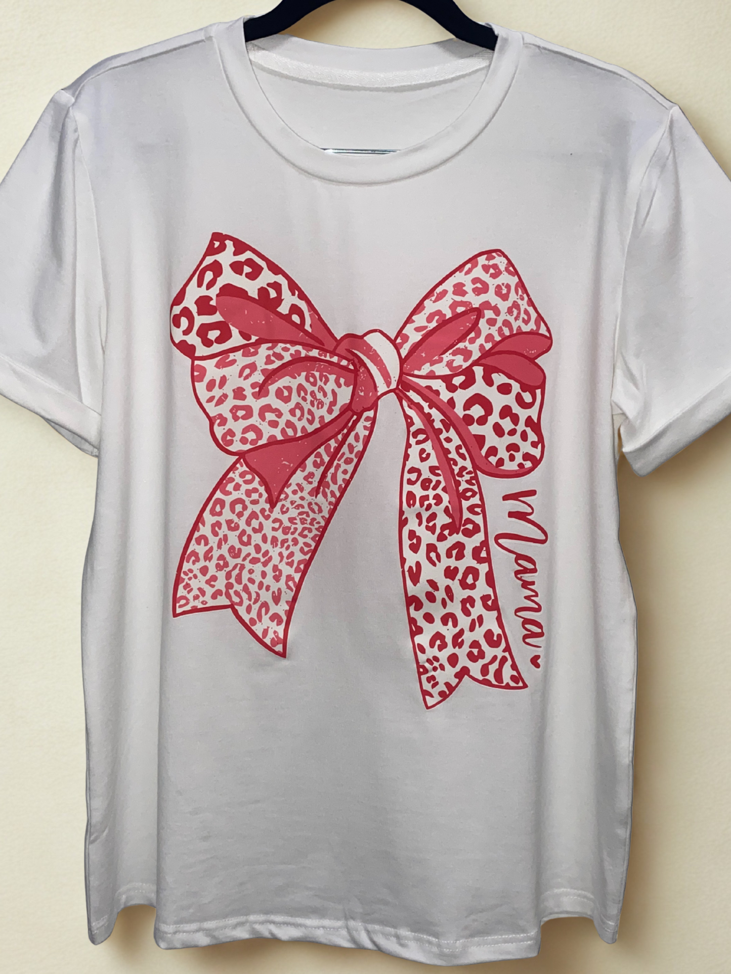 Women's Pink Bow T-Shirt