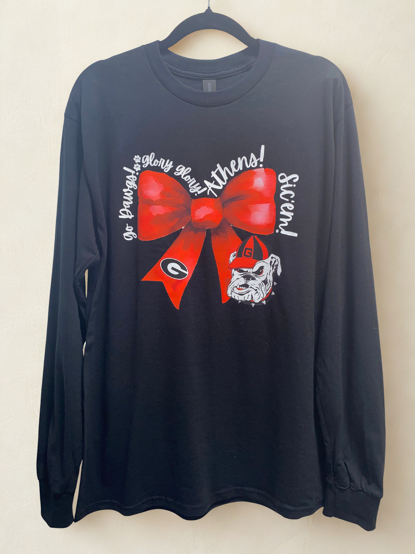 Women's Long Sleeve GA Bow T-Shirt