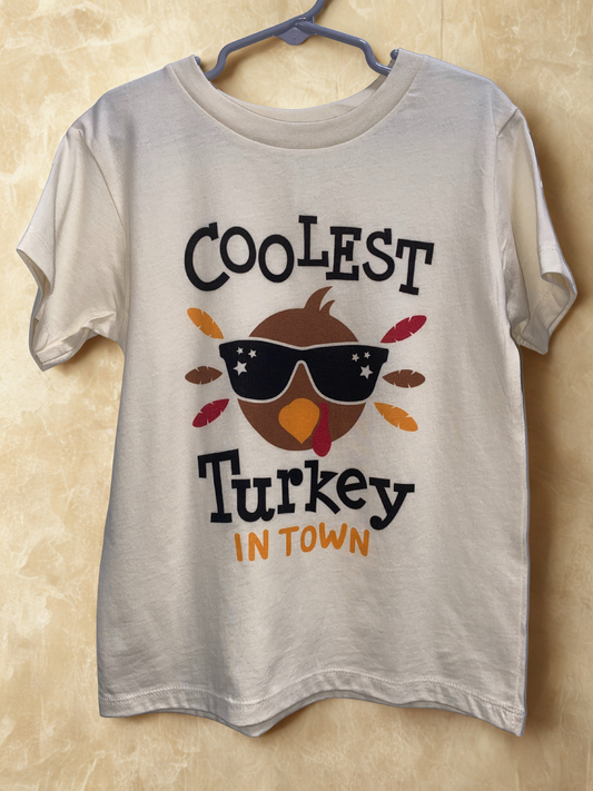 Boys Coolest Turkey T-Shirt