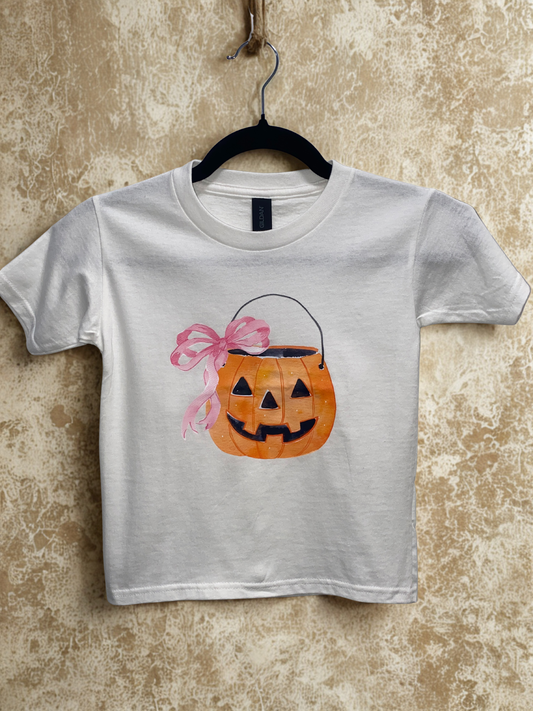 Girl's Pumpkin Pail T-Shirt