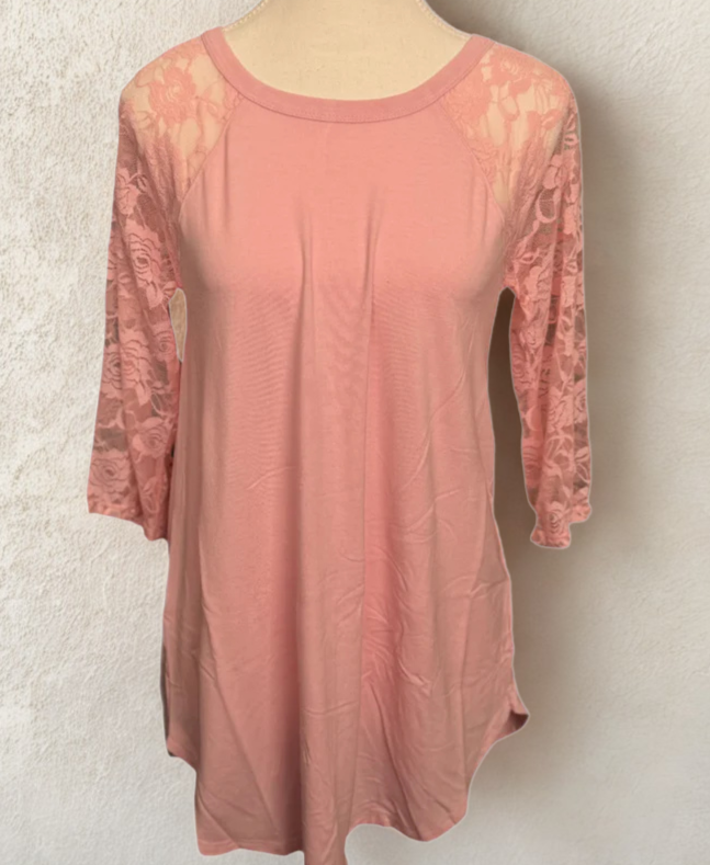 Lace Long-Sleeve Top