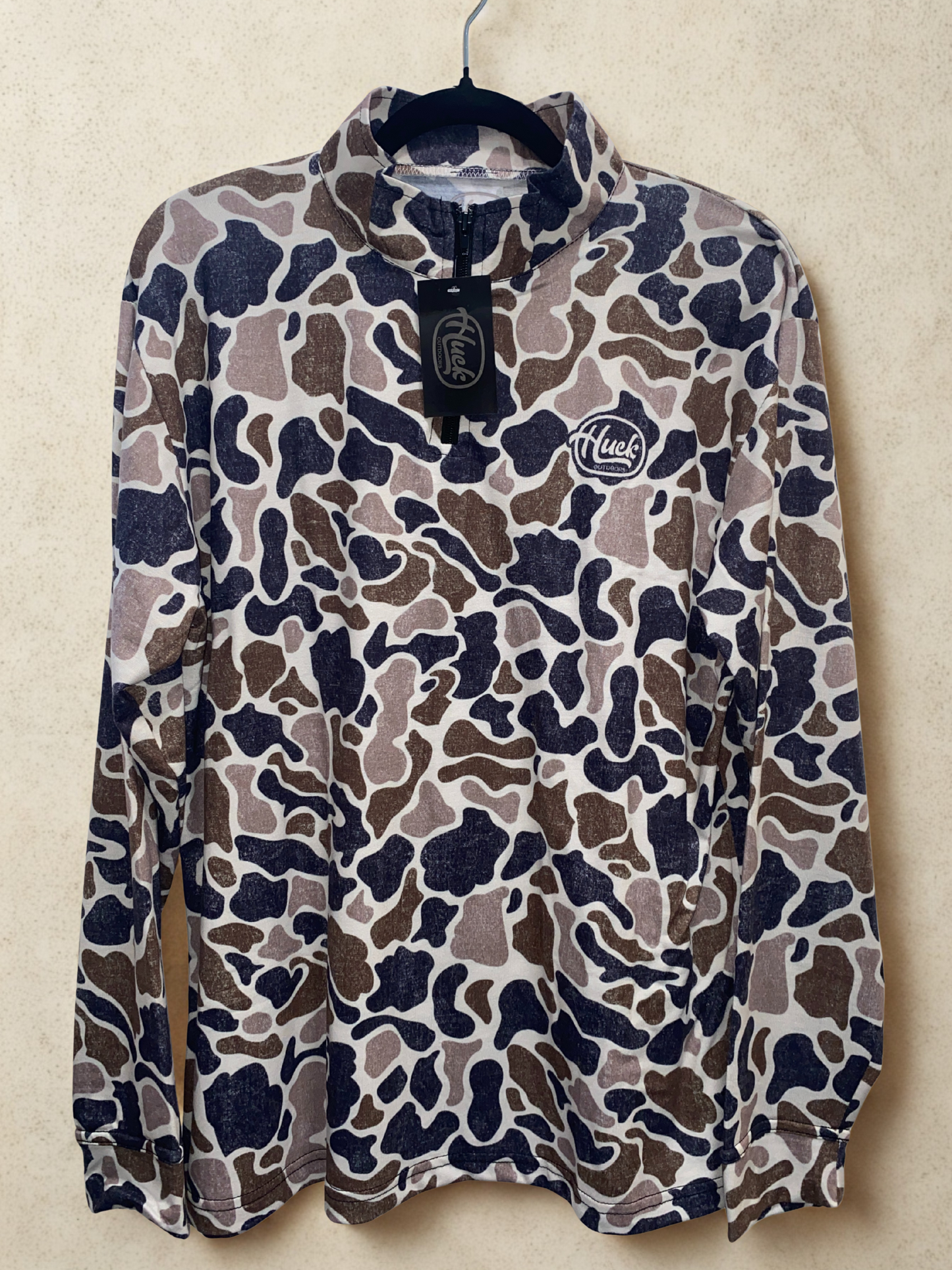 Huck Men's Camo 3/4 Zip-Up
