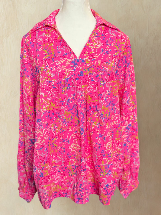 Pink Confetti Top