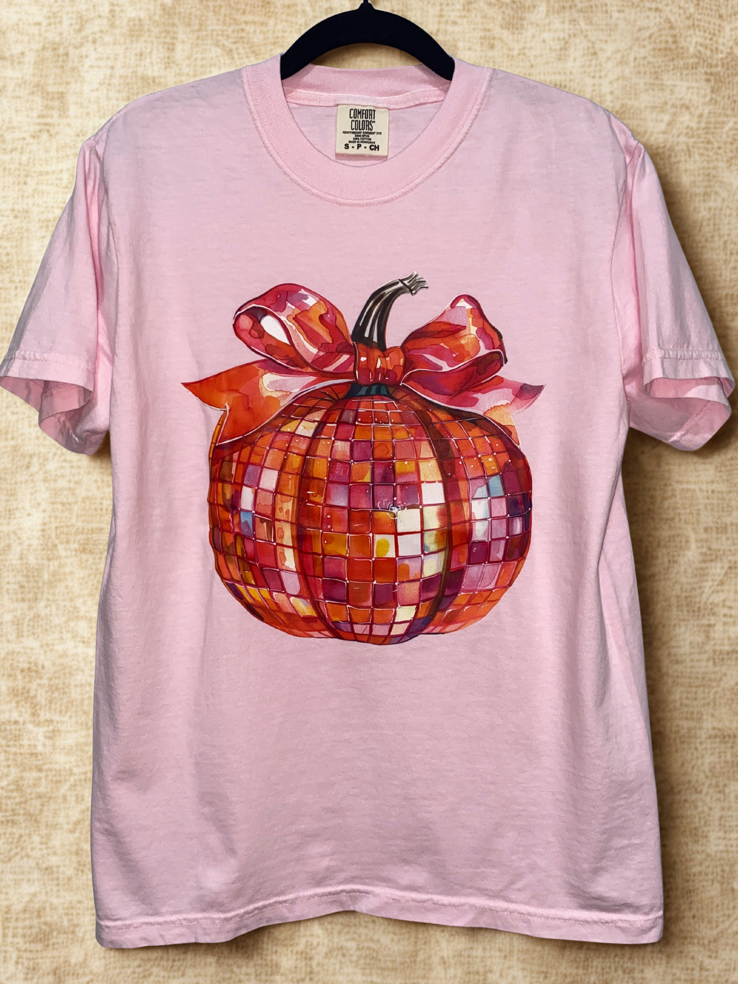 Women's Pink Disco Pumpkin T-Shirt