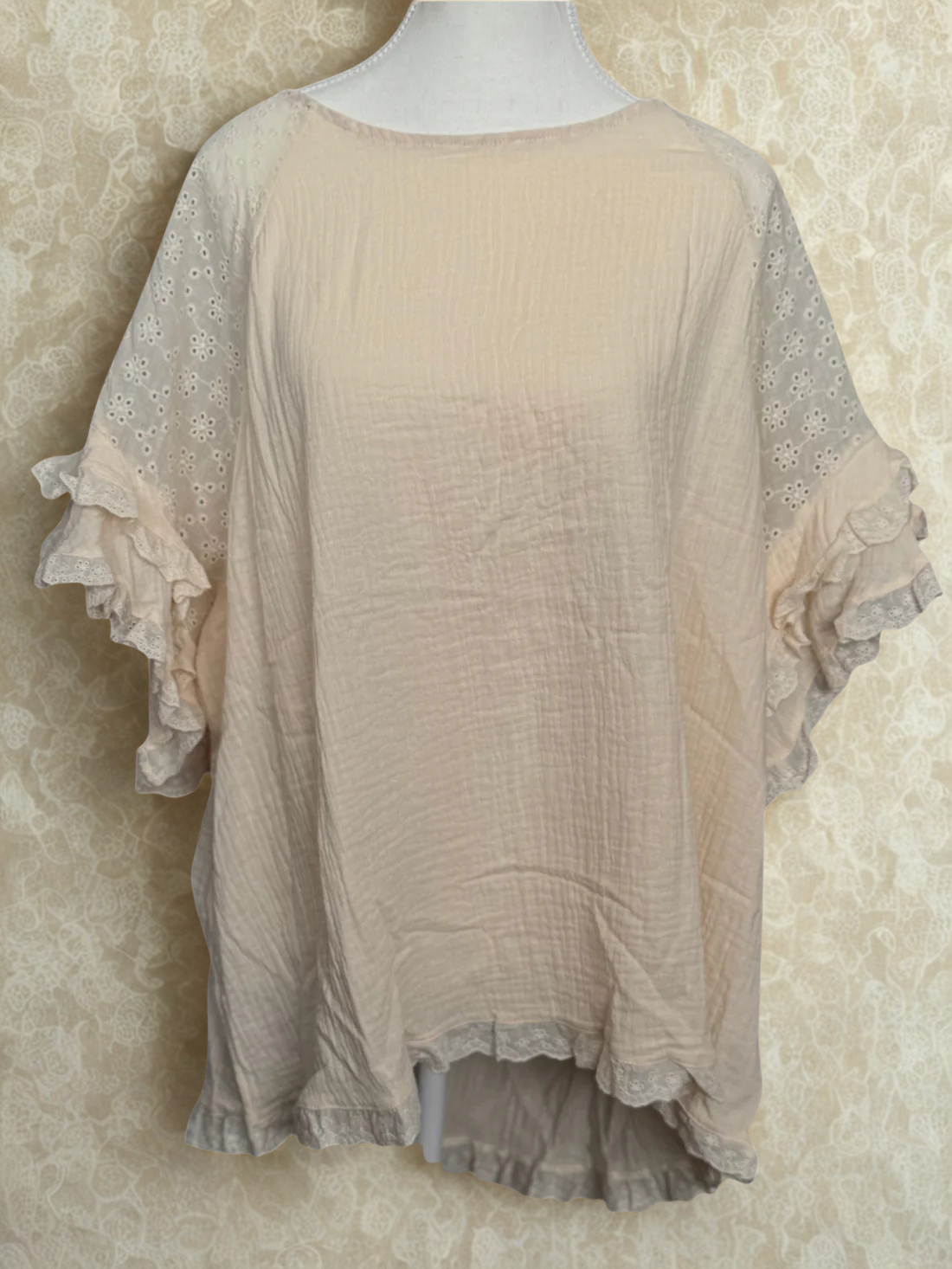 Ruffle Half-Sleeve Top