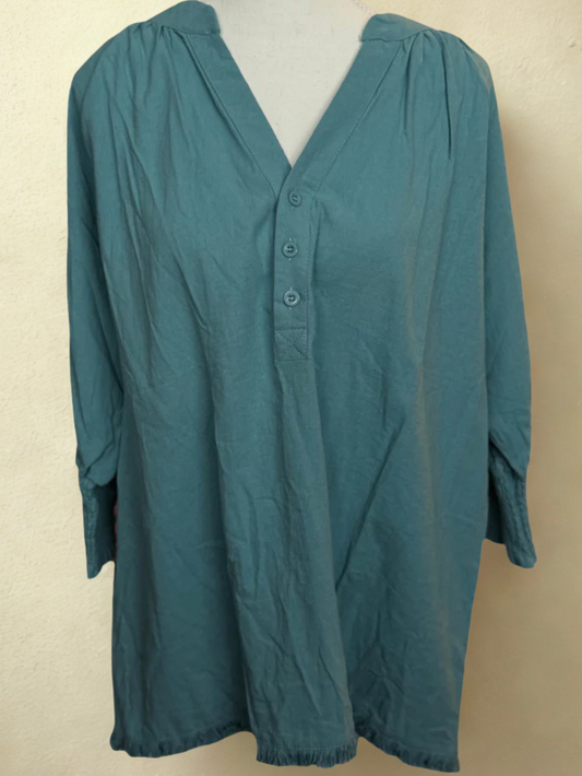 V-Neck Fringe Top